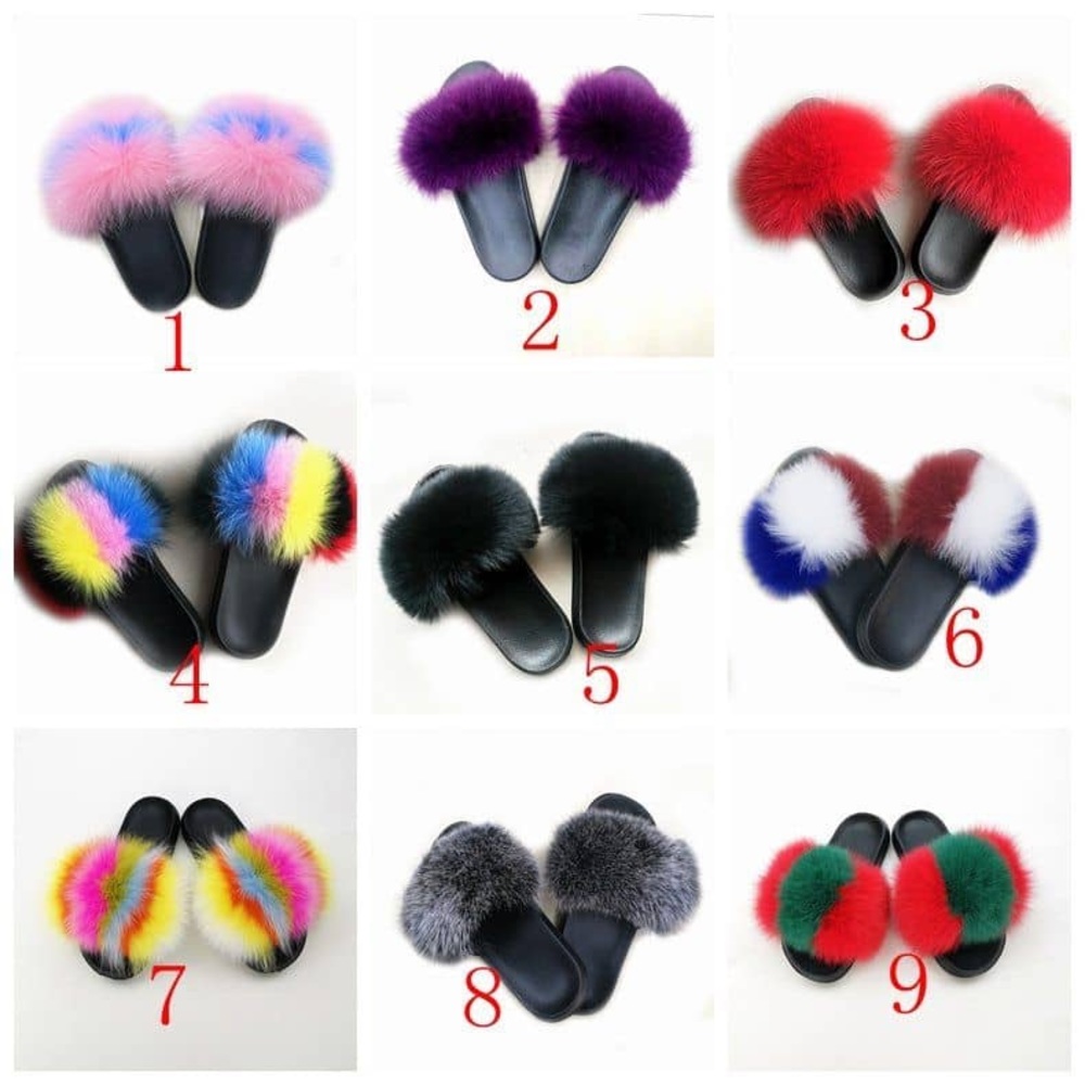 Summer Fur Slippers